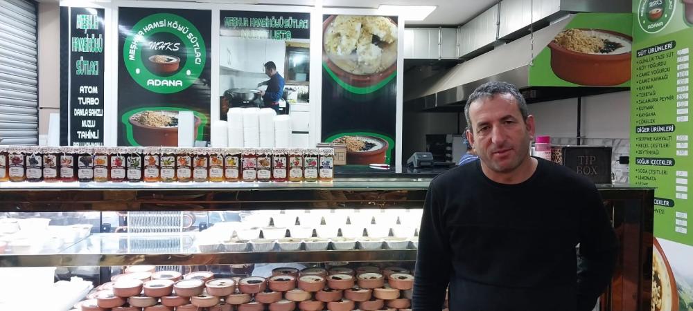 İşletmeci  Murat  Demir Adana Halkı Hamsiköy Sütlacını seviyor