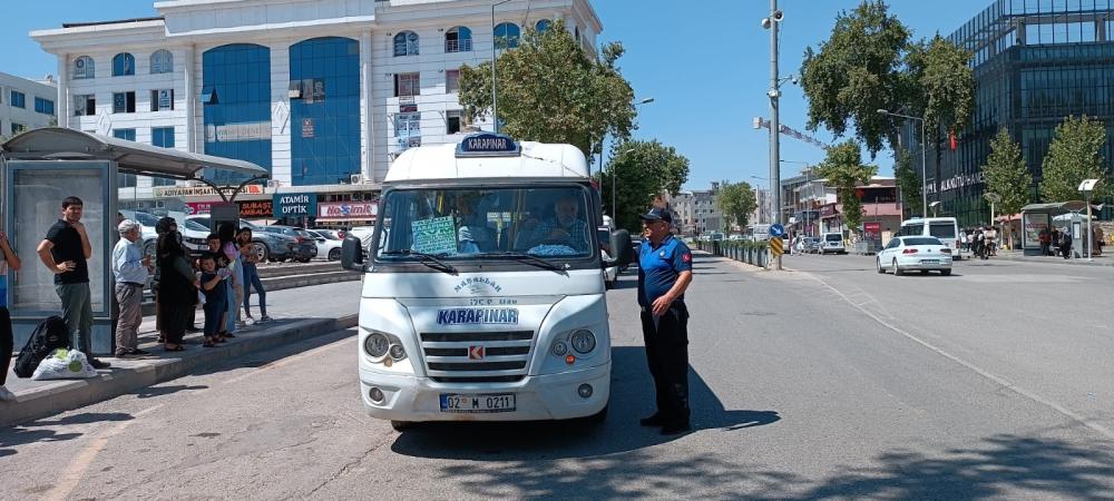 ADIYAMAN’DA TOPLU TAŞIMA ARAÇLARINDA KLİMA VE TEMİZLİK DENETİMİ