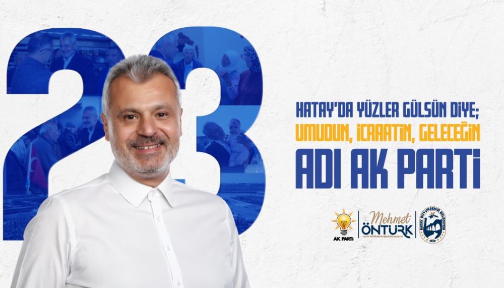 AK PARTİ'NİN 23. YILINDA BAŞKAN ÖNTÜRK'TEN KUTLAMA MESAJI