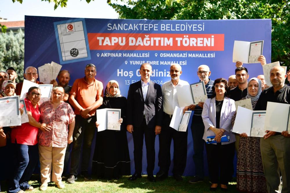 Sancaktepe Belediyesi 49 Hak Sahibini Tapularına Kavuşturdu