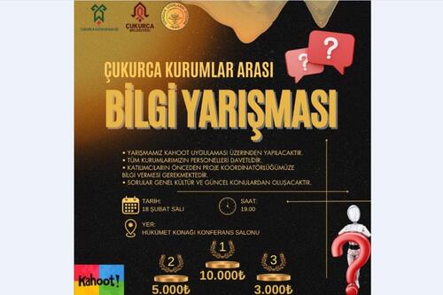 ÇUKURCA’DA KURUMLAR ARASI BİLGİ YARIŞMASI BAŞLIYOR! BÜYÜK ÖDÜLLER SAHİPLERİNİ BEKLİYOR