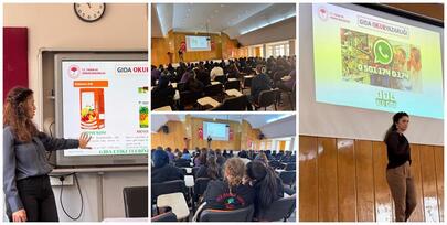 RİZE'DE MESLEK LİSESİ ÖĞRENCİLERİNE GIDA GÜVENLİĞİ EĞİTİMİ