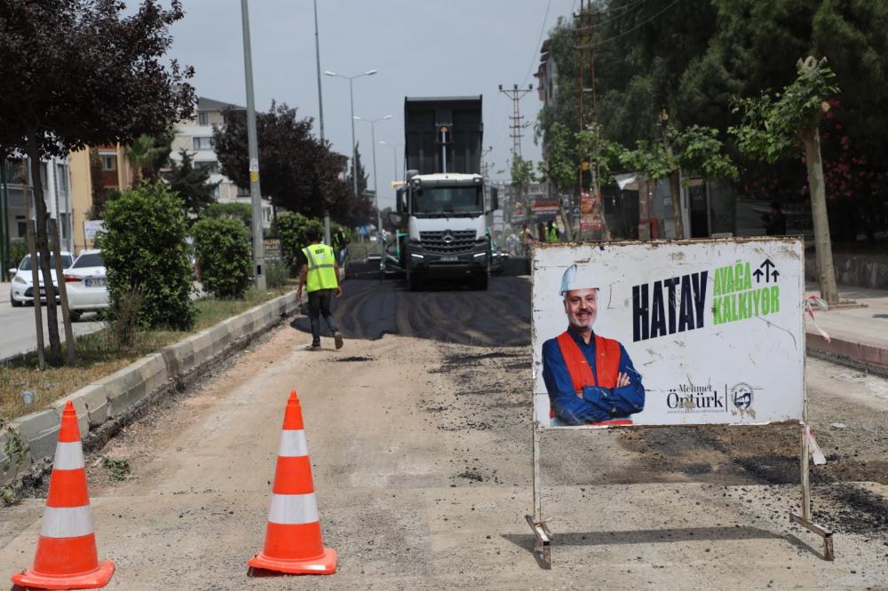 HARBİYE CADDESİ’NDE ASFALT ÇALIŞMALARI BAŞLADI