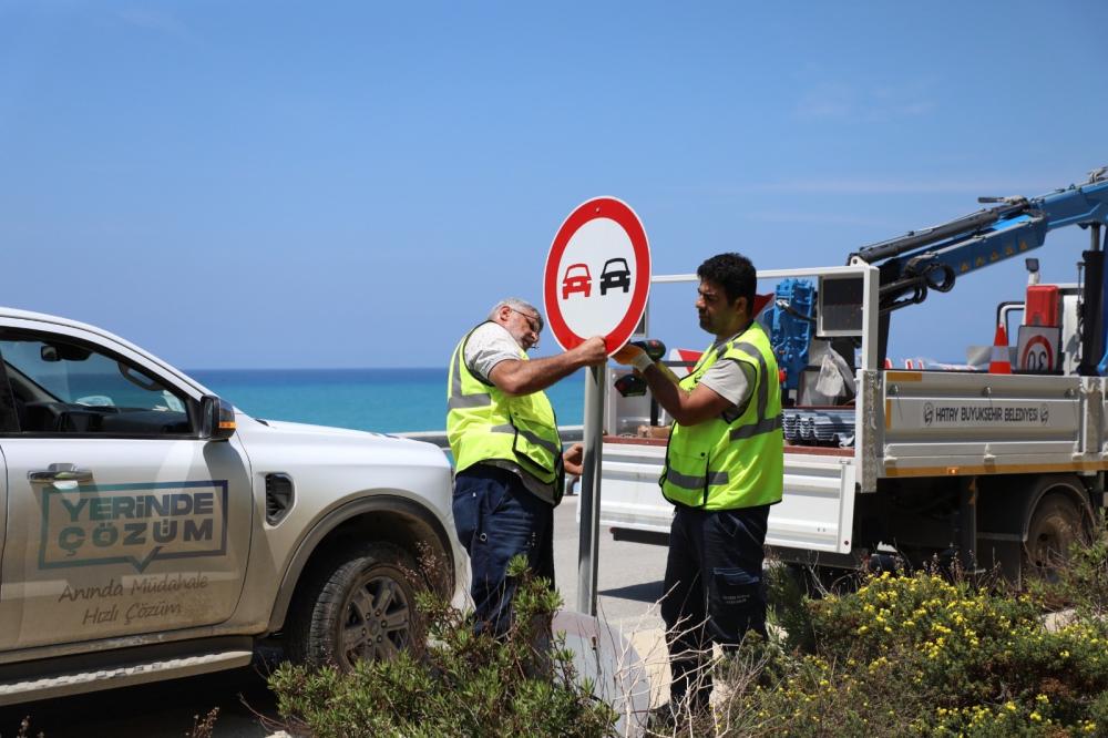 HBB'DEN ARSUZ-SAMANDAĞ BAĞLANTI YOLUNA GÜVENLİK VE ESTETİK DOKUNUŞ
