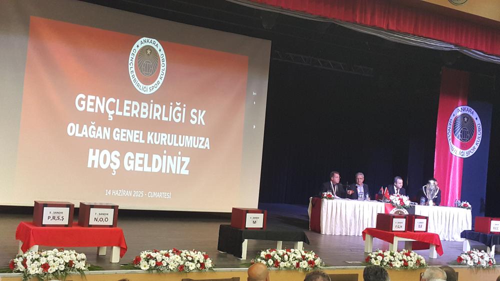 GENÇLERBİRLİĞİ SPOR KULÜBÜ OLAĞAN GENEL KURUL TOPLANTISINDA OSMAN SUNGUR YENİDEN BAŞKAN SEÇİLDİ 