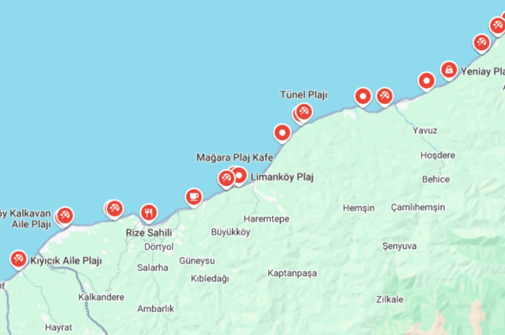 RİZE\'DE YÜZME KEYFİ: 14 PLAJIN SU KALİTESİ ONAYLANDI