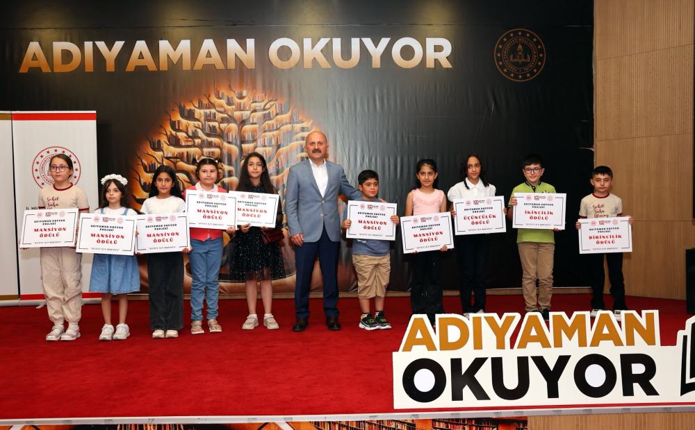 “ADIYAMAN OKUYOR” PROJESİNDE ÖDÜLLER SAHİPLERİNİ BULDU
